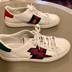 Gucci Ace Lightning Bolt Sneakers